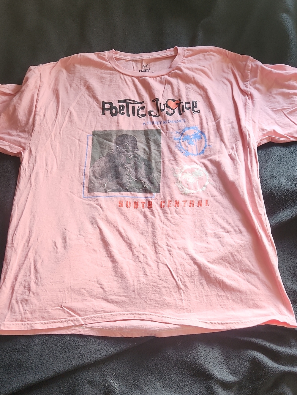 Poetic Justice Graphic Tee in Light Pink